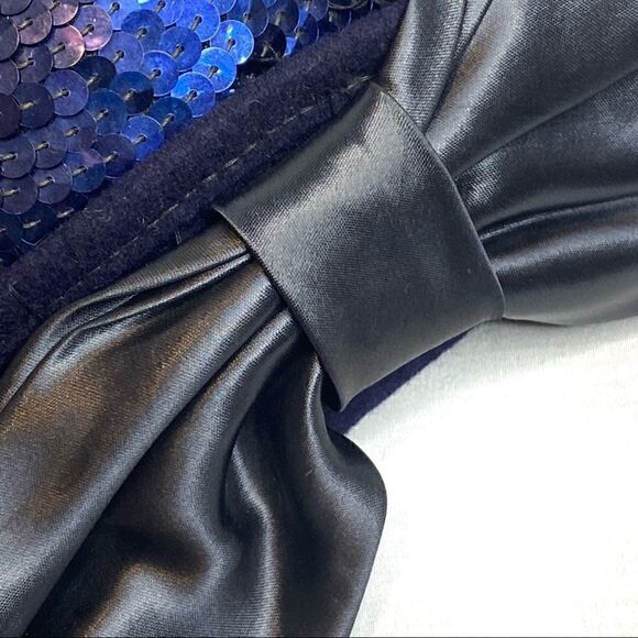 Lancaster vintage wool and sequin hat with back bow - Picture 6 of 13